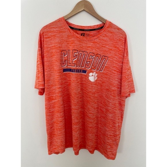 Clemson Tigers T Shirt-Russell-light Weight-Mint Condition-Mens 3Xl-NCAA - Picture 1 of 4